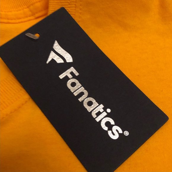 FANATICS Men's Michigan Wolverines Short Sleeve T-Shirt Cotton Yellow Large - Picture 5 of 5